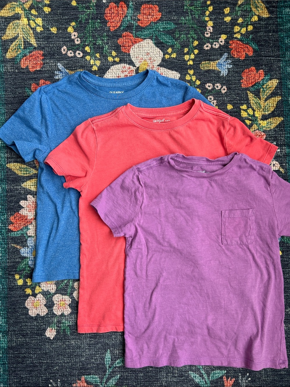 Cat & Jack, Old Navy Boys Pocket Tee Bundle, Size Small (6/7)